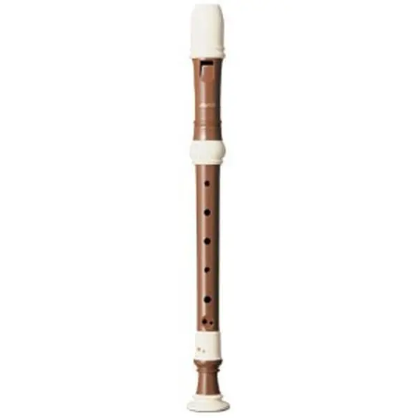Aulos Haka Series Soprano Recorder - 3-Piece, Light Brown Musical Instrument for Wind Instrument Enthusiasts, Musical Instruments