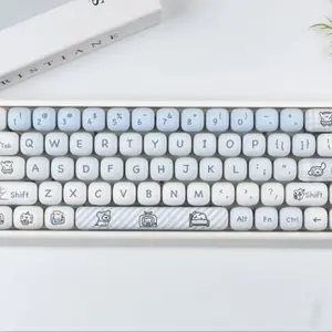 149 Key Maltese Dog Theme Pbt Keycaps, Dye Sublimation Process, Mog Profile, Compatible with Mx Axis, for 61/64/68/87/96/104/108 Keyboards