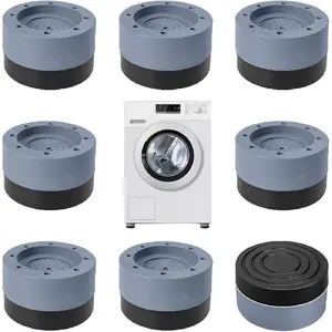 Anti-Vibration Pads for Washing Machine and Dryer, Rubber Stabilizers, Shock Absorption and Noise Reduction (8PCS)