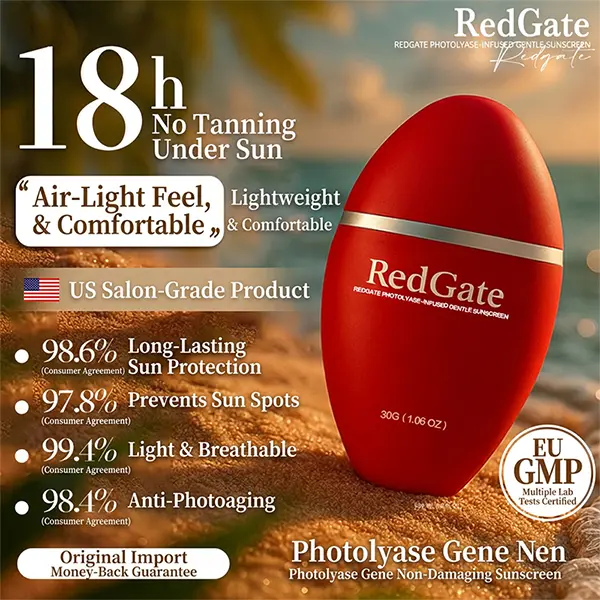 Redgate Photolyase Sunscreen Cream, 30g Unisex Facial & Body Sunscreen for Adults - UV Shielding, Waterproof, Fresh Barrier Protection