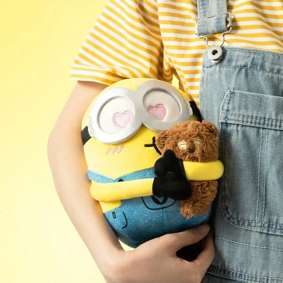 【Holiday Gift】Bob+Tim Collection 8in. Bob Hugging Tim Bear Plush Toy,Costume Minions Plush Toy - Adorable and Collectible,Birthday gifts, Festive gifts, School gifts,Bedroom decoration Stuffed Soft  Wintertok,cozyvibes, Holiday & Holiday Haul#Summervibes