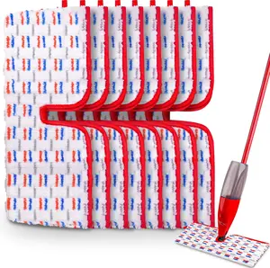 8 Pack Mop Refill Pads Compatible with  ProMist MAX Spray Mop  Pads Refills Microfiber Replacement Heads Dry Wet Use Double Sided Machine Washable for  Surface Floor Cleaning