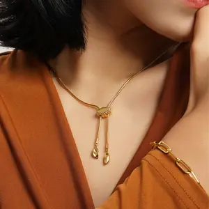Golden Flow Chain Necklace