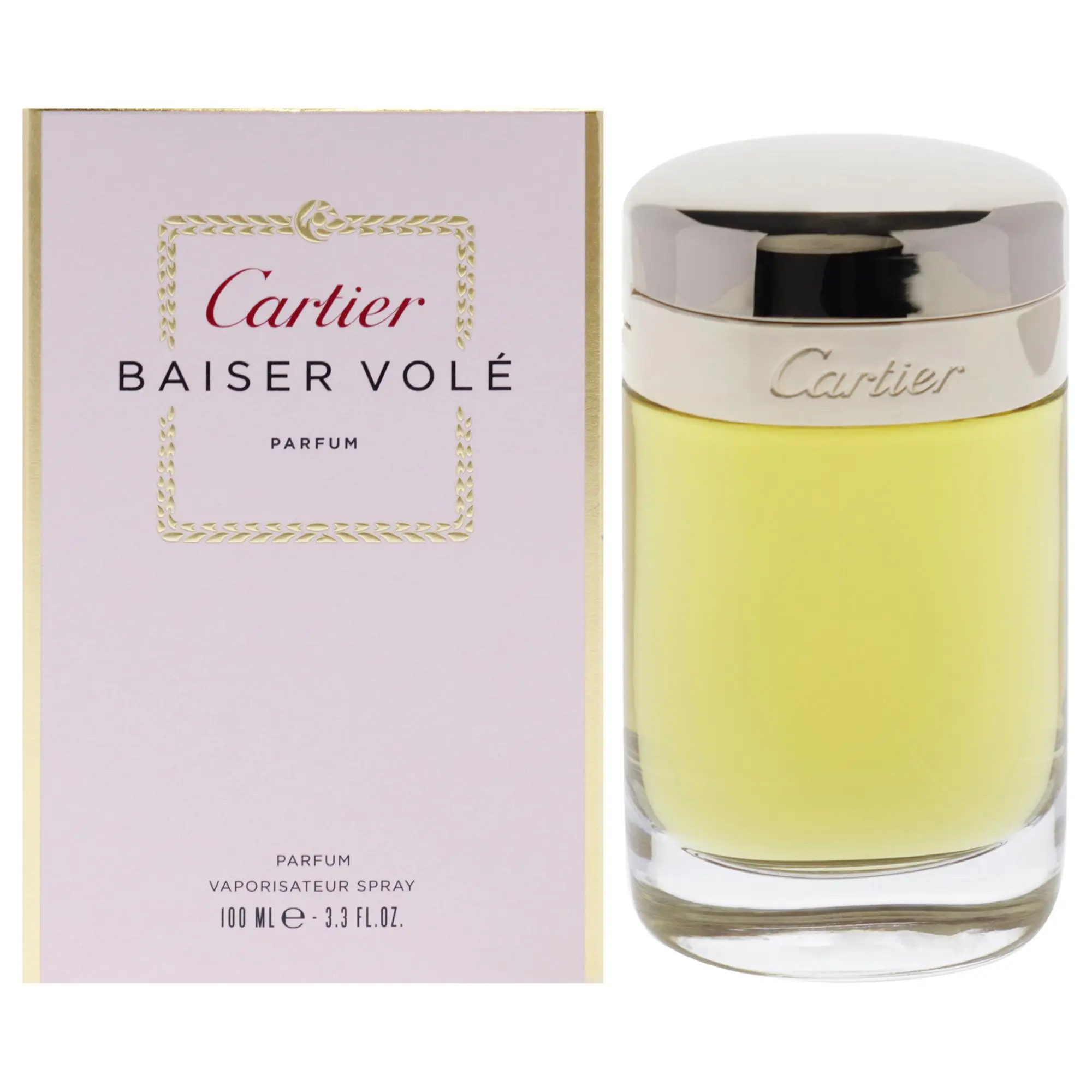 Cartier Baiser Vole Luxury Classic Women's Parfum Spray - 3.3 oz (3 to 3.9 fl oz, 100ml) with Box