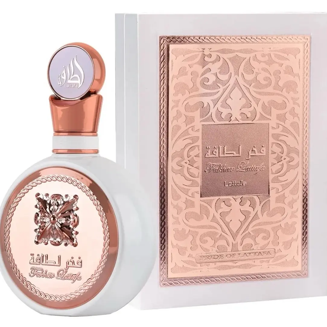 Lattafa Fakhar for Women Eau de Parfum Spray, 3.4 Ounce Fragrance Perfume Scent Pomegranate Scented Aroma