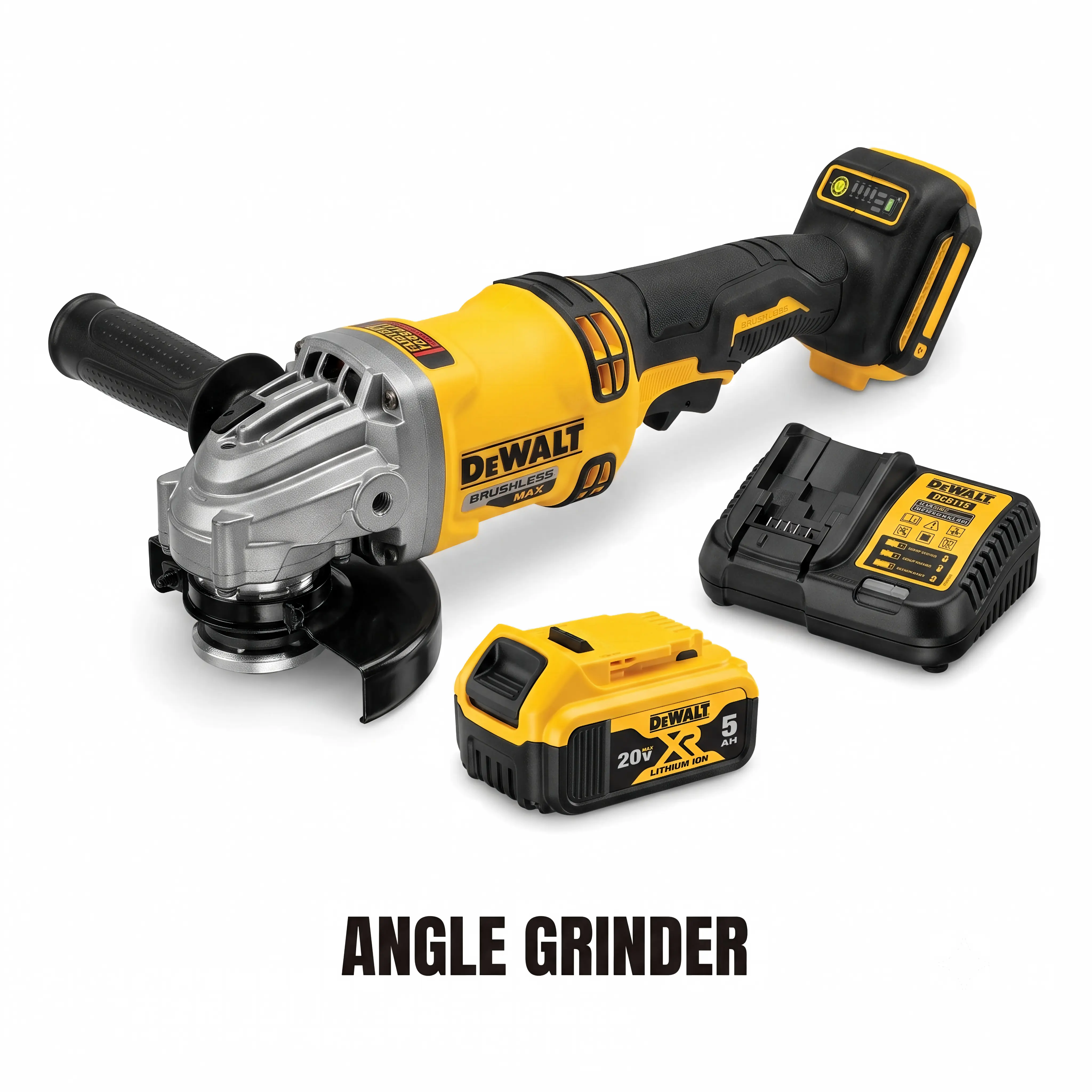 DEWALT DCG405 125mm Angle Grinder With 9000RPM Speed For Metal & Masonry Work m power family game job site hardware multitools campingessentials homedecor high torque impact wrench anniversary birthday gift gypsum board rpm resin jewelry heavy-duty tool