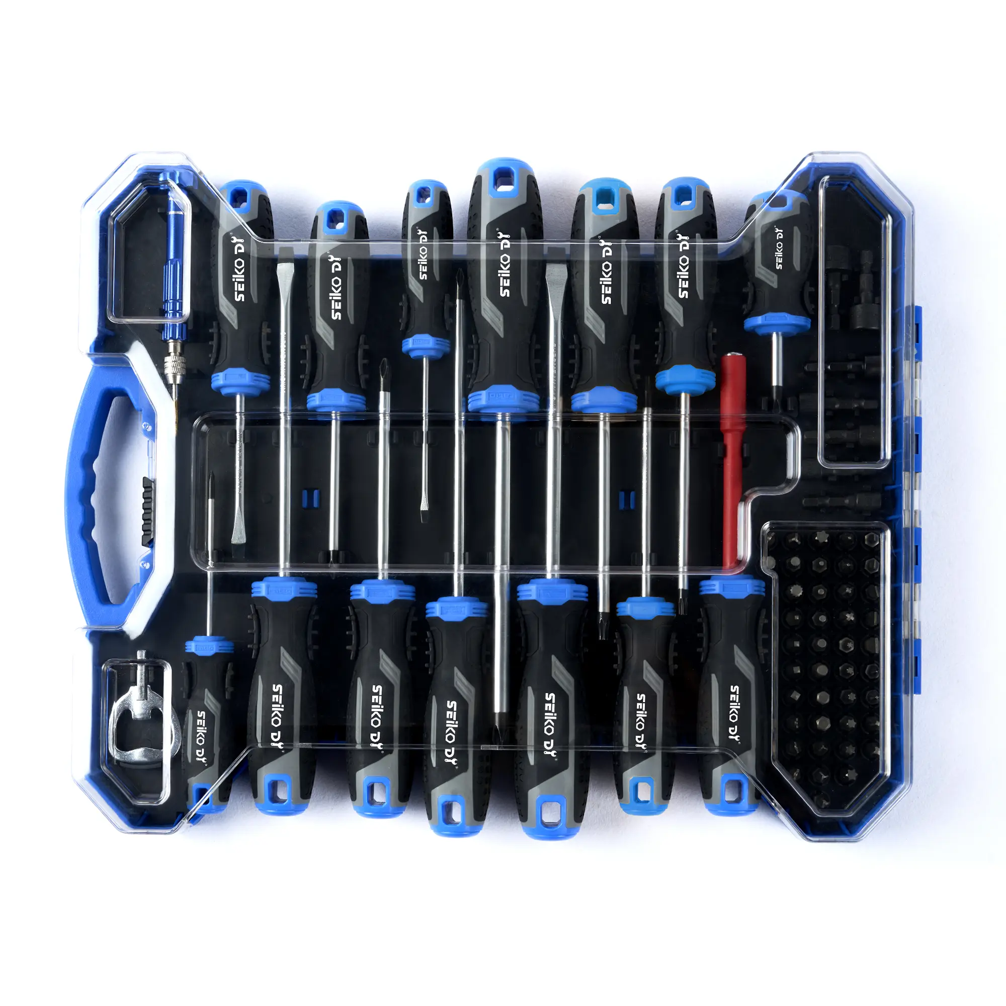 69Pcs Multifunctional Ratcheting Screwdriver Set, Magnetic Precision Bits, Socket Kit with Tool Organizer Case, DIY Hand Tool for Men as a Gift, Multifunctional Screwdriver Tool Box