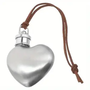 Heart-Shaped Stainless Steel Wine Bottle, Leak-Proof Portable Outdoor Water Bottle, Travel Mini Wine Flask, Compact and Convenient, Drinkware