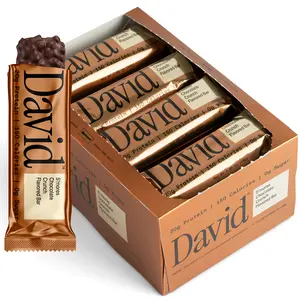 S'mores Chocolate Flavored Bars – 20g Protein 150 Calories 0g Sugar – Includes 12 Bars – High Protein Snack