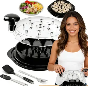 Chicken Shredder with Non-Slip Base | Upgraded Meat Shredder for Chicken, Beef and Pulled Pork | BPA-Free Dishwasher Safe Kitchen Tool Utensils