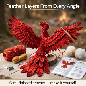 Advanced & Intermediate Crochet Kit Yarns for Beginners, Includes Hook and Step-By-Step Video Tutorial, Perfect Gift for Holidays and Birthdays