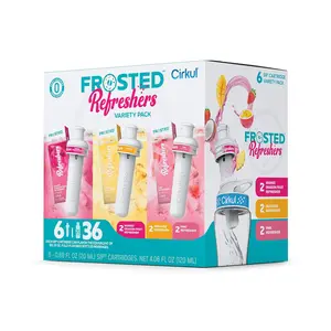 Cirkul Frosted Refreshers Variety Pack, 6-pack (2 Pink, 2 Mango Dragon Fruit, 2 Paradise)