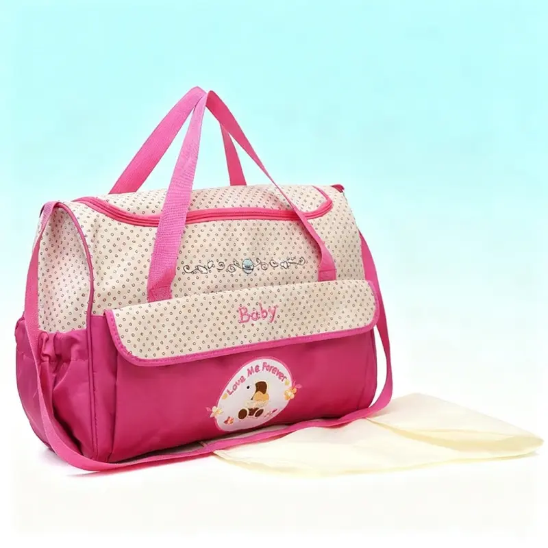 Spacious Stylish Cartoon Pattern Multifunctional High Quality Diaper Bag Crossbody for New Moms