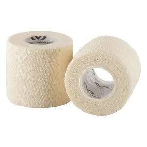 MCDAVID Self-Stick Tape 2-Pack - 2 Inches Wide, 90% Cotton/10% Latex, Non-Irritating Underwrap for Muscle Support & Bandage Securing