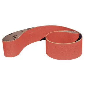 Combat Abrasives | 2" x 42" Sanding Belts for Stock Removal, 3 PACK Heavy Duty Metal Working for Industrial Hardware