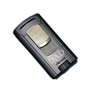 Xikar Astral Single Torch empty Metal Butane Lighter | Black | Custom Engraved | Authentic and New Memorable candle Windproof lighter