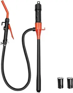 Portable Battery Powered Fuel Transfer Pump - 2.4GPM Handheld with Adjustable Flow for Gas, Diesel, Kerosene & Water