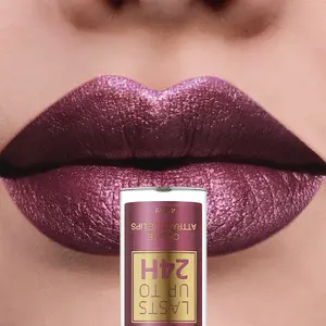 Liquid Lipstick Long Lasting 24H, Metallic Shimmer High Pigment Lip Gloss, Transfer & Smudge Resistant Lip Color for Festival, Party, Daily Makeup, Glossy Non - Stick Lip Stain