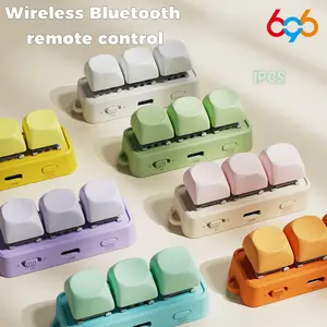 HanLinYue Free2 Bluetooth, Rechargeable Wireless Keyboard, Page Flipper E-book Reading Keyboard Page Turner for XTEINK X4 iPhone 17 17pro 11-16 Pro Max MacBook Tablet Phone Reader, Mechanical keyboard toys, adult gifts, Father's Day presents