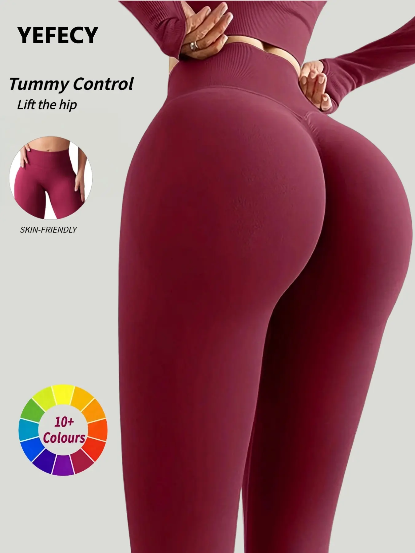 Women's Seamless High-Waisted Yoga Pants, Comfortable Design, Perfect for Gym and Daily Wear, All Seasons Skinny Trousers, High Waisted Leggings, Fitness Bottoms, High Waist Sportswear