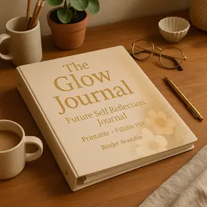Glow Journal Keepsake Bundle | Reflection & Growth Binder to Revisit Your Journey (173 Pages)