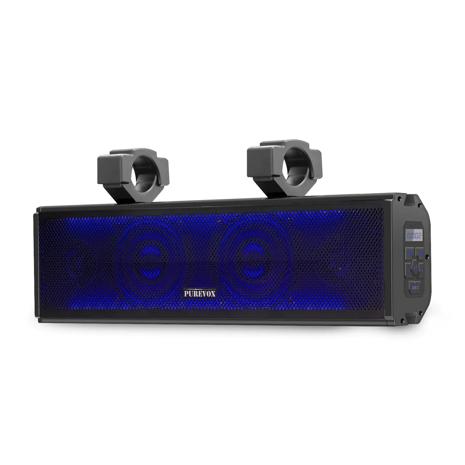 Korbros Golf Cart Sound Bar, 16.5inches, UTV / ATV, Motorcycle Audio with RGB Lighting, Bluetooth & USB/AUX – Outdoor Vehicle Audio System, Waterproof 500W Peak Power, Wireless Connectivity, Weatherproof, Speaker