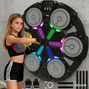 Smart Boxing Training Machine for Adults & Kids, Training Boxing Equipment, Bluetooth-compatible Music Sync, Real-Time Data Feedback, Wall-Mounted Space-Saving, Home Gym Office Use