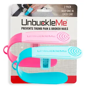 UnbuckleMe Car Seat Buckle Release Tool, 2-Pack, Baby Child Car Seat Accessory for Broken Nails