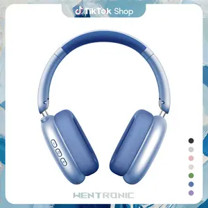 WENTRONIC Y01 Over-Ear Wireless Bluetooth Headset - Hybrid ANC, 3.5mm Jack, Memory Function, 48H Playtime, Hi-Res Audio, Foldable, Memory Foam Earpads, Built-in Mic for Mobile Phone Calls, iOS/Android Compatibility