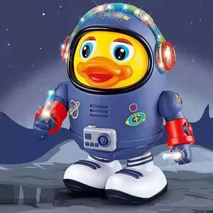 Interactive Electric Space Theme Duck Toy for Kids, Fun Educational Electronic Pet Gift with Music & Lights, Perfect for Children Ages 3+