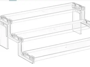 12 Inch Cupcake Stand, 3 Tier Plastic Perfume Cologne Organizer,Display Riser Shelf for Makeup, Cosmetic Vanity Storage, Figurine Holder, Bathroom, Bedroom, Room Decor, Clear, 1 Pcs