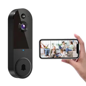 Doorbell Camera Wireless, Smart WiFi Video Doorbell, 1080P, Video Doorbell Camera with 2 Way Audio, AI Human Detection, Night Vision, Cloud Storage, Battery Powered, Easy Installation, 2.4G WiFi Only