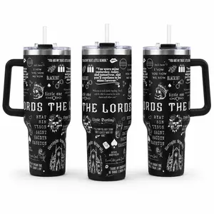 The Lords Dark Romance Bookish Tumbler 40oz 30oz, Gothic BookTok Reader Cup, Skull Rose Dark Academia Drinkware, Fantasy Romance Gift For Book Lovers, Not Including The Straw Water Bottles Drinkware Bottle