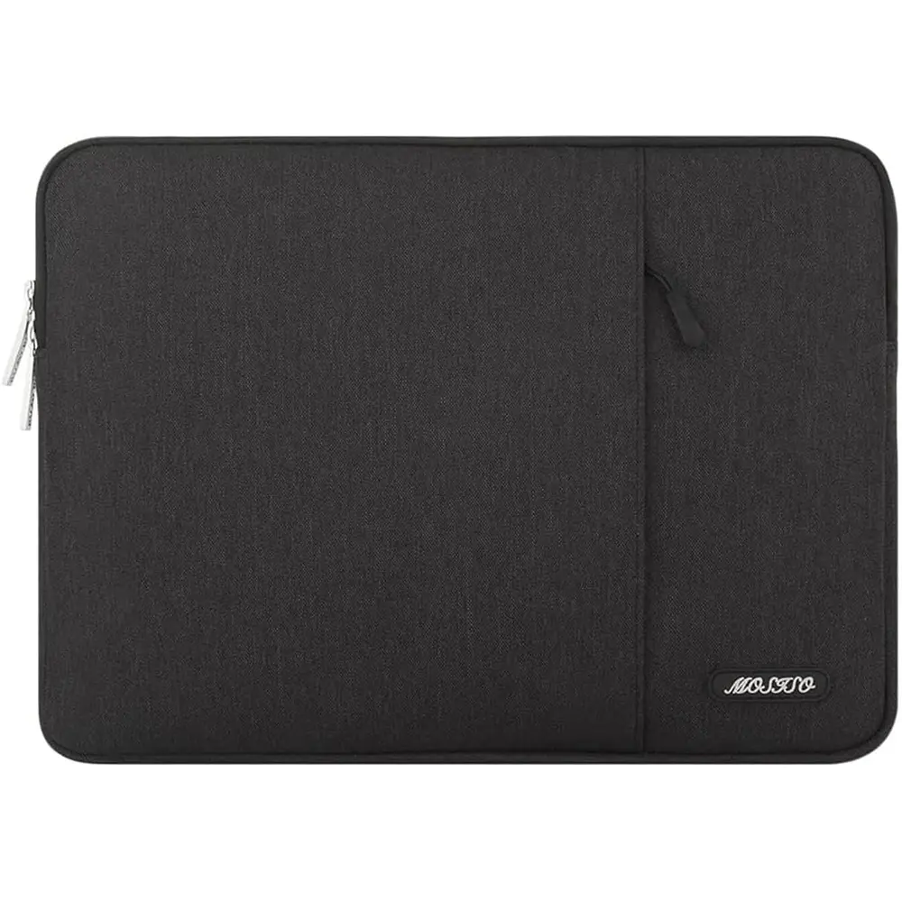 MOSISO Laptop Case 15 inch, 15 inch Laptop Sleeve Compatible with MacBook Air M5 A3448 M4 A3241 M3 A3114 M2 A2941 2026-2023, Dell XPS, Polyester Vertical Computer Sleeve Bag with Pocket, Black