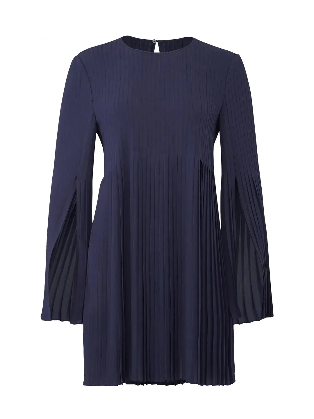 Elizabeth and James Violetta Pleated Georgette Dress S Casual Button