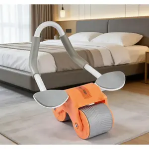 Upgraded Automatic Rebound Abdominal Wheel with Cushioned Elbow Support, Non-Slip Core Fitness Trainer, Portable Home Workout Machine, Fitness Tool for Men, Women & Newcomers, Abdominal Workout Equipment