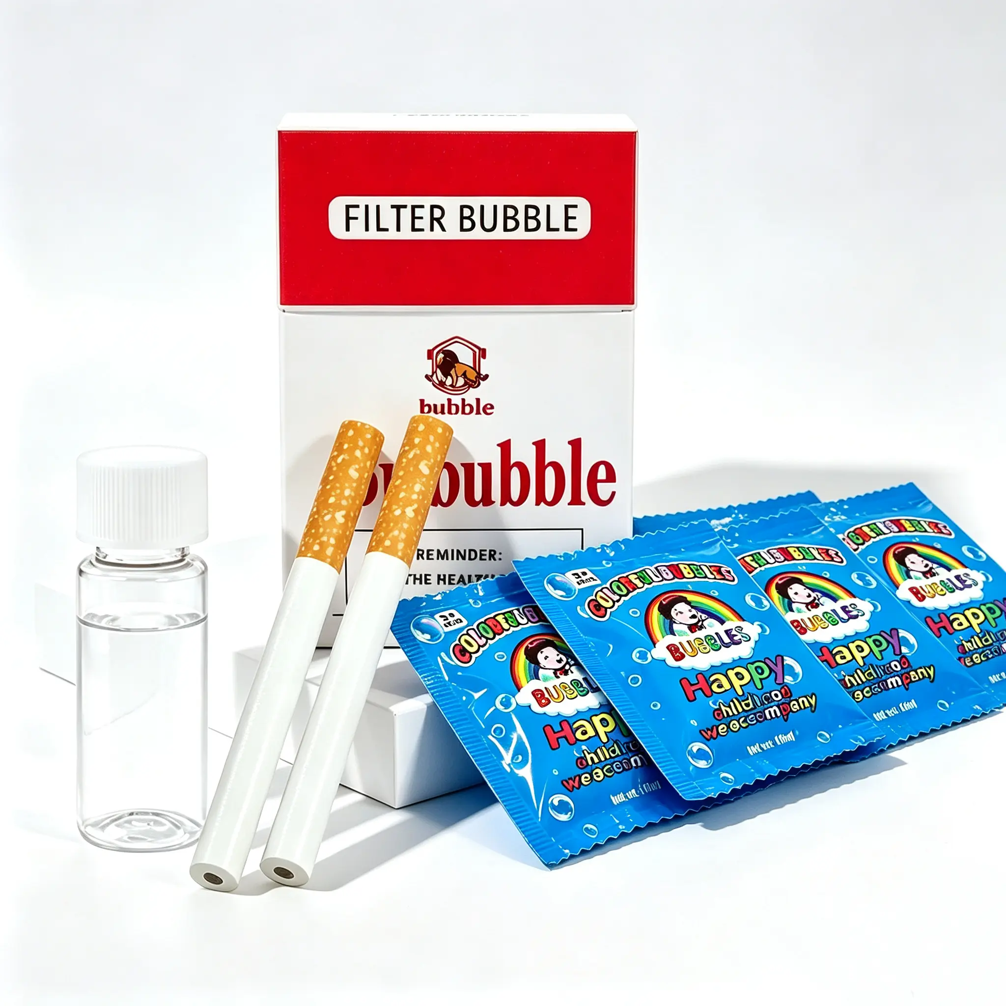 1pc Bubble Shape Fidget Toy with Exquisite Box - Portable Bubble Blower, Mini Things for Mini Purse, Prank Gag Gift, Quirky Whimsical Stuff for 12+ Students, Party Accessory Home Supply