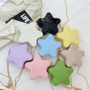 Women's 2026 Trendy Star-Shaped Jelly Crossbody Bag, Cute Hard-Shell Purse with Chain Strap, Glossy Lightweight Portable Mini Shoulder Bag for Daily Use, Parties, Crossbody Bags For Women