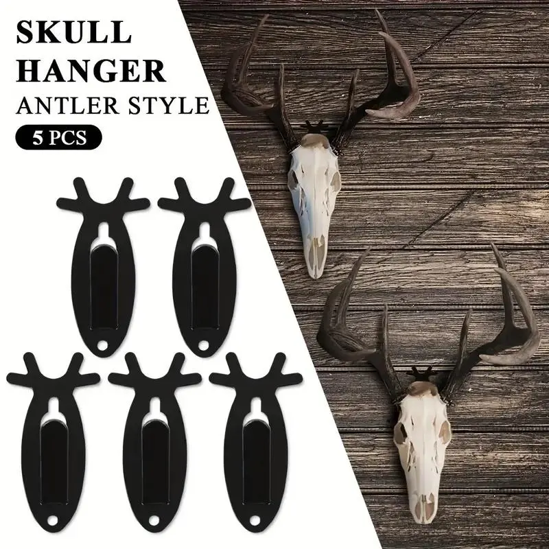 5/10Pcs Christmas European Mount Skull Wall Hanger Hook Deer Antelope Antler Mount Bracket Upgraded Version Organiser G-PLUS
