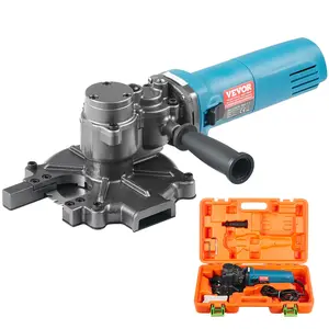 VEVOR Electric Rebar Cutter, 1100W Portable Rebar Cutter, Cutting up to 3/2 inch (4-40mm) Rebar, High Power Steel Concrete Rebar Cutter with Auxiliary Small Handle Tool Case, RD-10