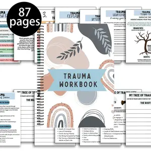 Trauma Healing Guided Workbook, Ptsd Recovery Guide Recommended by Therapists, Emdr Exercises, Cbt Strategies, Adult Journal, Structured Journals, Complex Trauma Rehabilitation Kit
