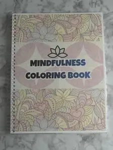 Mindfulness Coloring Book for Adults, Office Art Supplies for Stress Relief and Anxiety Management