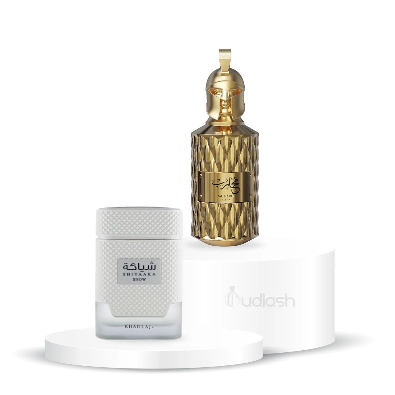 Oudlash Bundle | Shiyaaka Snow + Muharib Alpha | Men's Fragrance | 100 ML - 3.4 OZ | Eau De Parfum | Lavender - Cardamom & Tonka Bean