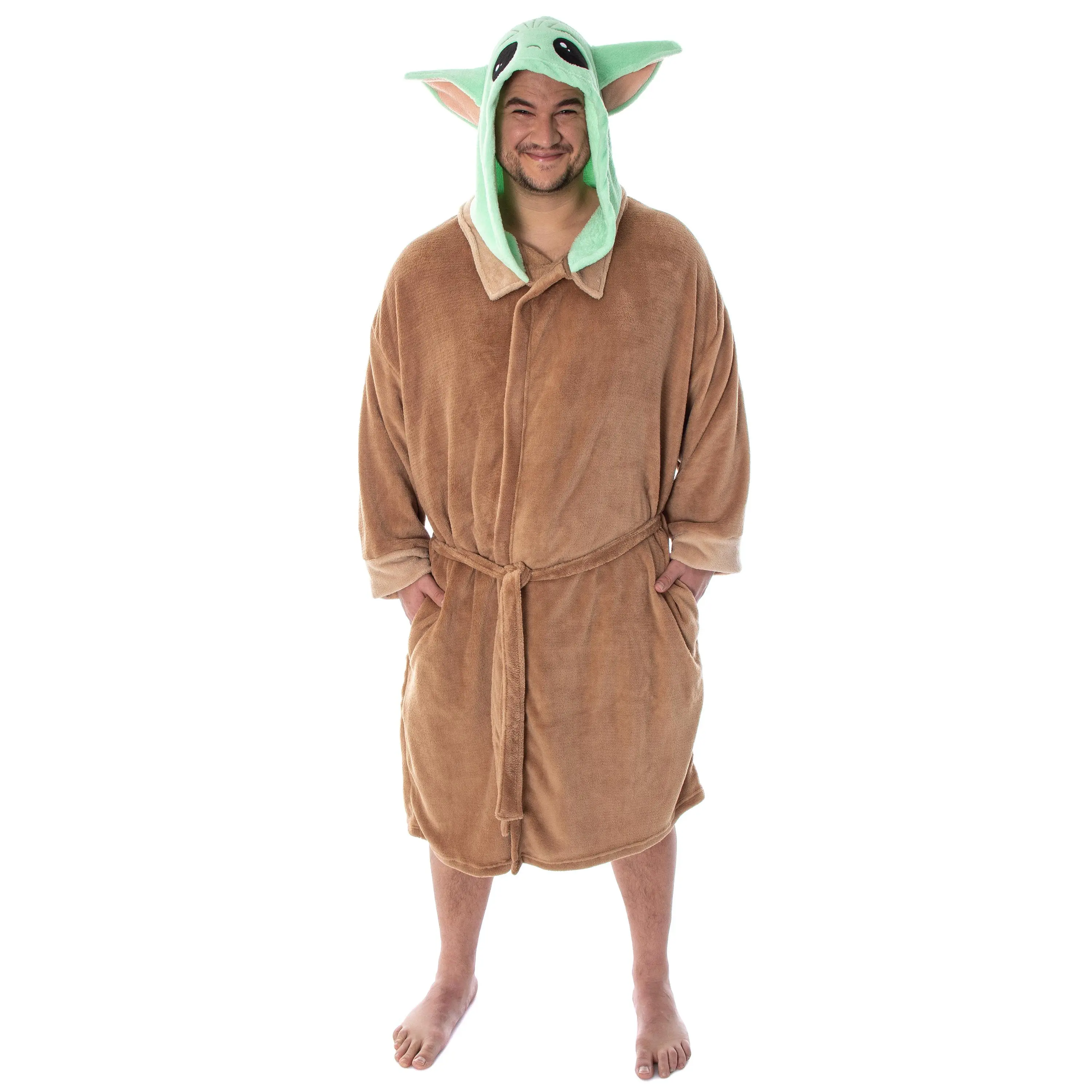Star Wars Baby Grogu Robe Big And Tall The Mandalorian Baby Grogu Bathrobe Plus Size Costume Robe