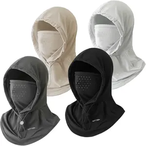 4-Pack Cooling Summer Balaclava Face Mask, Breathable Holes Sun Face Shield hat , UPF 50+ UV Protection Full Head Mask for Men Women, Adjustable Dust Mask for Motorcycle Cycling Hiking Fishing