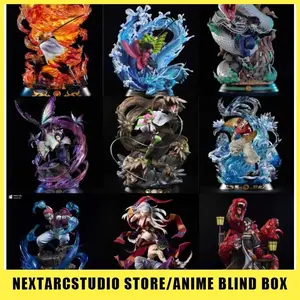 Demon Slayer Kimetsu No Yaiba Anime Figure Mystery Box 12 Styles Random Character Blind Box Collection Action Figure Set