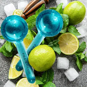 Fraîcheur Blue Ice Globes Premium Cooling Face Massage Tools for Glowing Skin Boosts Circulation Reduces Puffiness Tightens Skin Ideal for Daily Skincare & Relaxation Soothing Experience