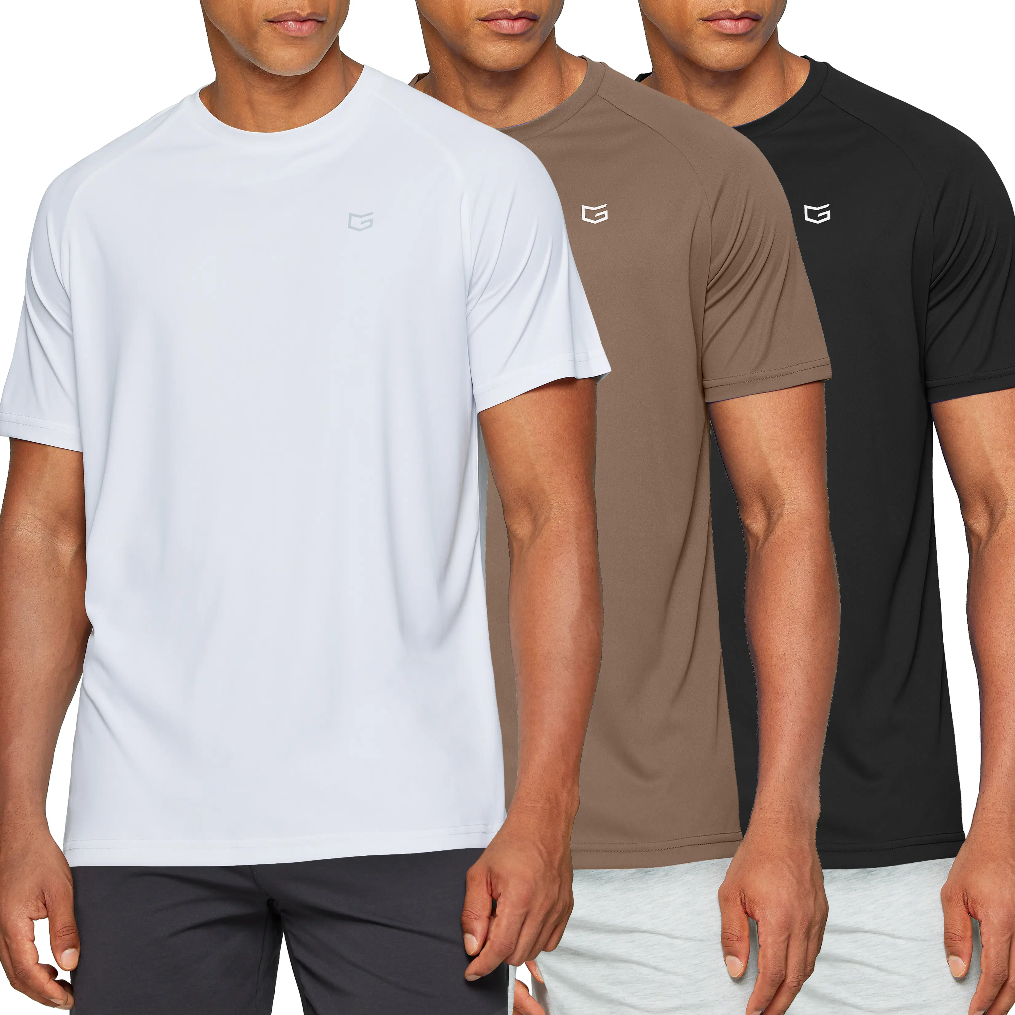 G Gradual Men's Short Sleeve Crewneck T-Shirts - Dryfit, Lightweight Athletic Apparel, Breathable Activewear, Casual Sportswear, Sporty Sports Tops for Gym Workout & Summer Use #TikTokShopStockUp