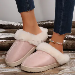 Women's Fuzzy House Slippers Fluffy Cozy Comfy Indoor Bedroom Shoes for Winter Cute and Warm Outdoor Footwear