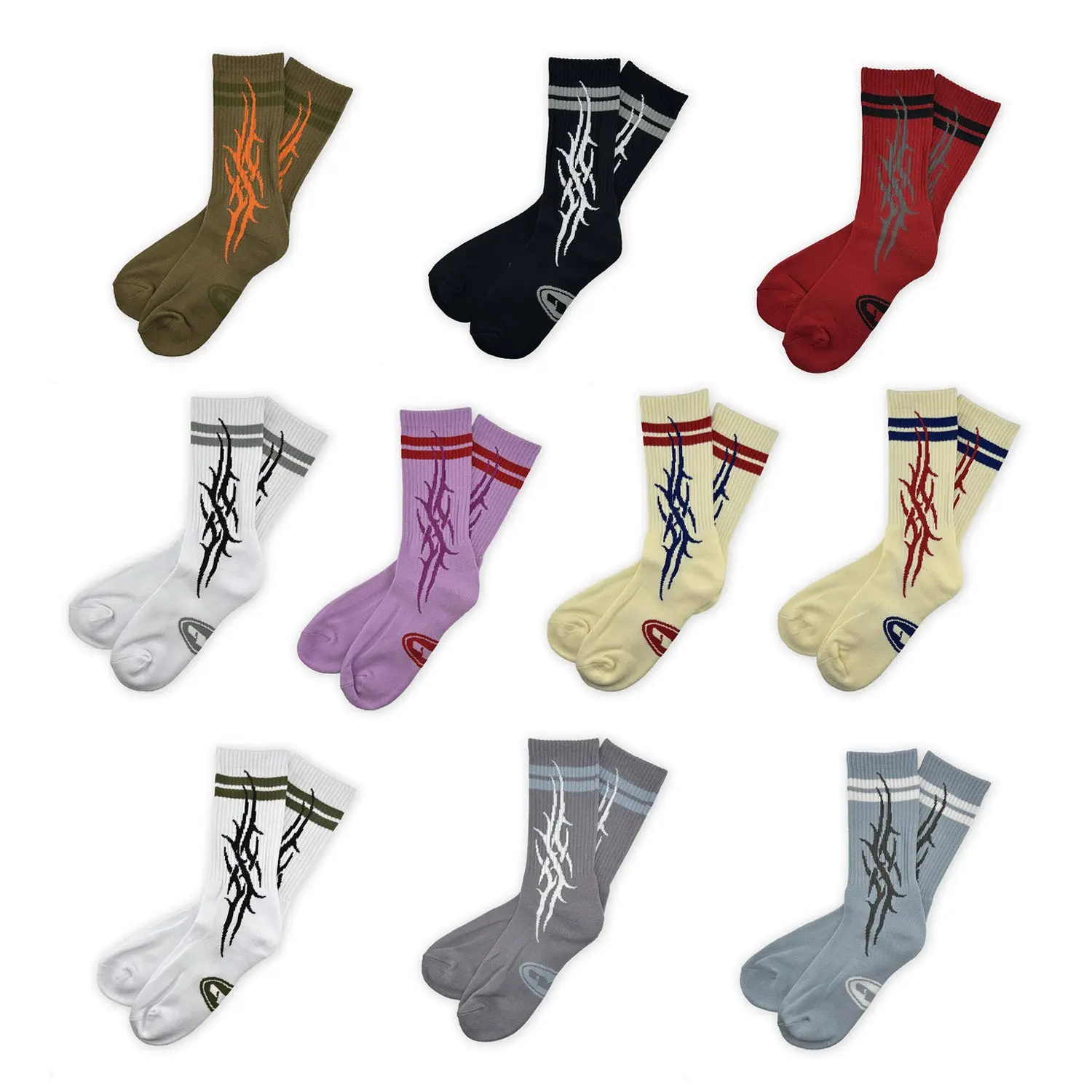 Unisex Tribal Skate Socks V3